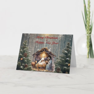 Nativity Scene Christmas Card