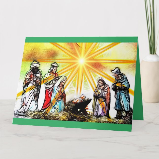 Nativity Scene Christmas Card (Front)