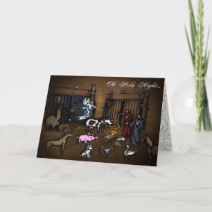 Nativity Scene Christmas Card