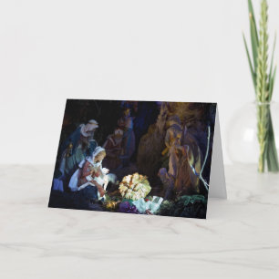Nativity Scene Christmas Card