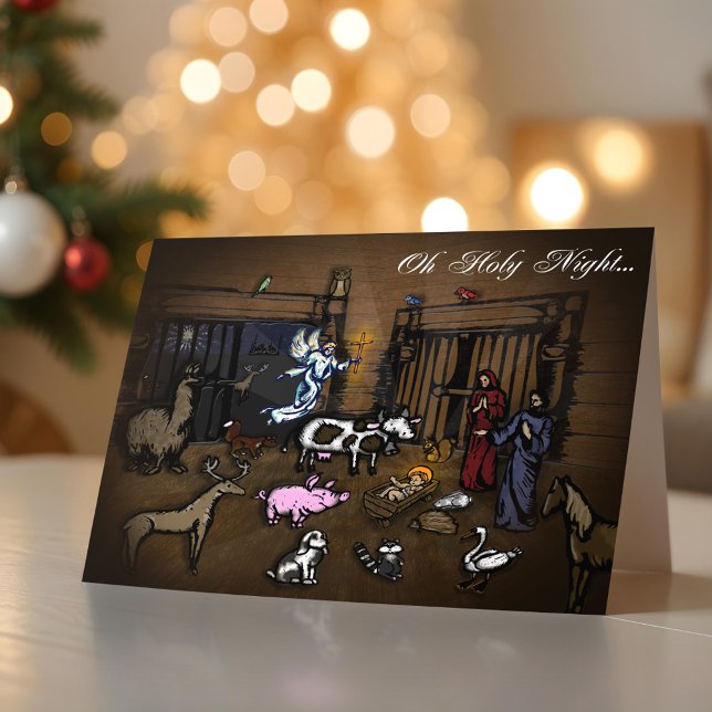 Nativity Scene Christmas Card (Nativity Scene Christmas Card)