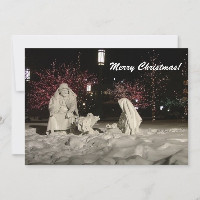 Nativity Scene Christmas Card (Front)