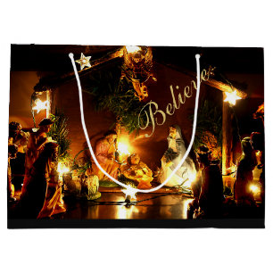 Nativity Scene Christmas Gift Bag