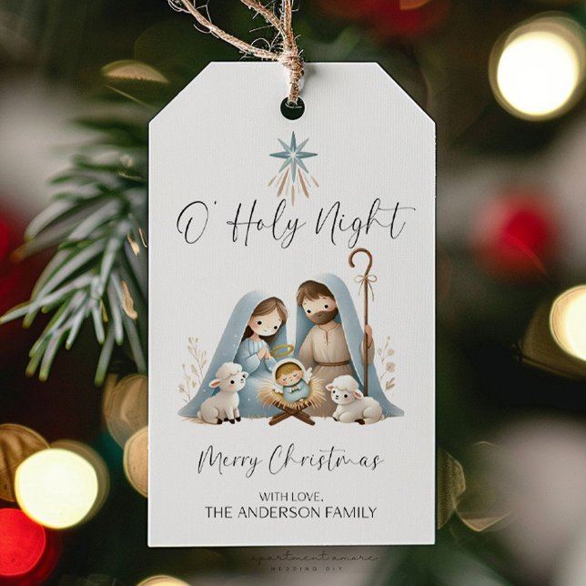 Nativity Scene Christmas Gift Tag (Creator Uploaded)