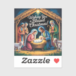 Nativity Scene Christmas Greeting