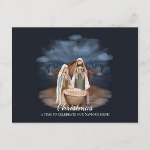 Nativity Scene - Christmas Our Saviour's Birth  Postcard