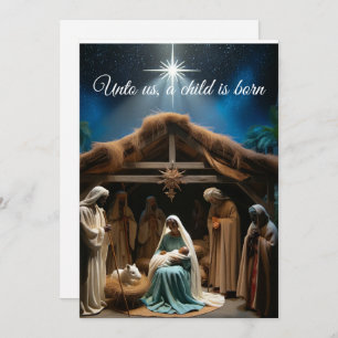 Nativity Scene Christmas postcard