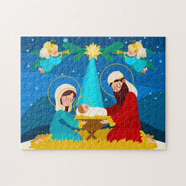 Nativity Scene Christmas Puzzle (Horizontal)