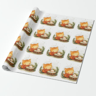 Nativity Scene Christmas Wrapping Paper Baby Jesus