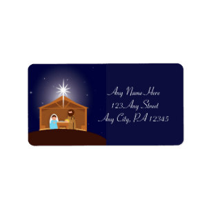 Nativity Scene Classic  Label