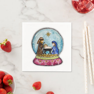Nativity Scene Cocktail Napkins