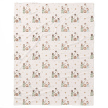 Nativity Scene Fleece Blanket