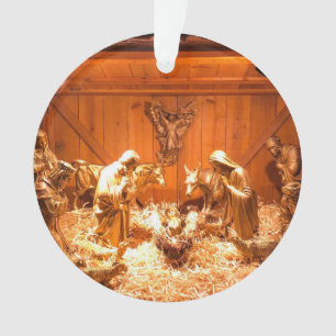 Nativity Scene From A Church  Ornament