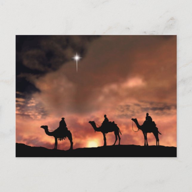 Nativity Scene Gifts for Christmas Holiday Postcard (Front)