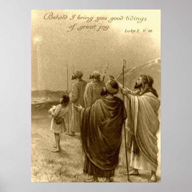 Nativity Scene Gifts for Christmas Poster (Front)