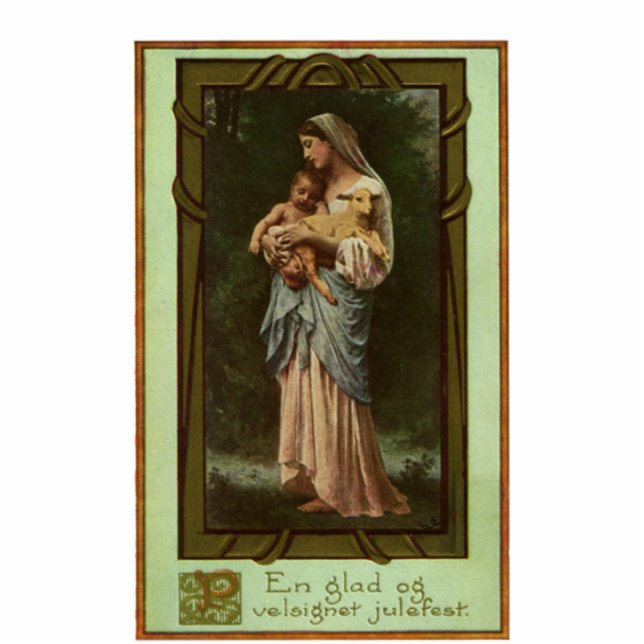 Nativity Scene Gifts for Christmas Standing Photo Sculpture (Front)