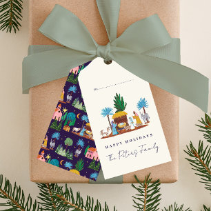 Nativity Scene Hand drawn Christmas Gift Tags