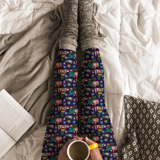 Nativity Scene Hand drawn Christmas Leggings (Nativity Scene Hand drawn Christmas Leggings)