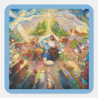 Nativity scene Holy Family Christmas Stickers