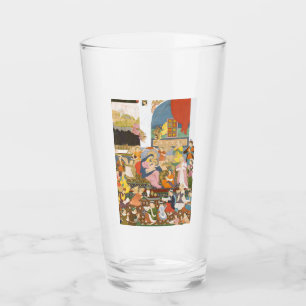 Nativity scene in indian style glass