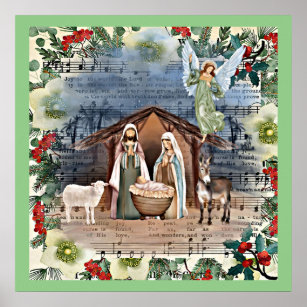 Nativity Scene, Joy to the World, Poster