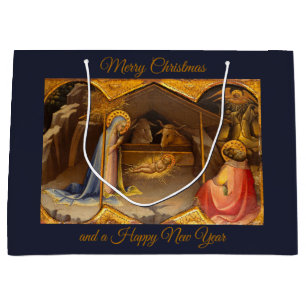 Nativity Scene Large Gift Bag