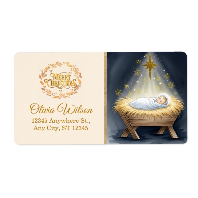 Nativity Scene "Merry Christmas" (Front)