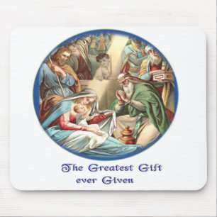 Nativity Scene Mouse Mat