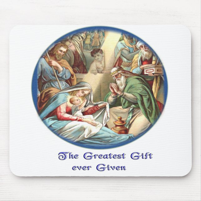 Nativity Scene Mouse Mat (Front)