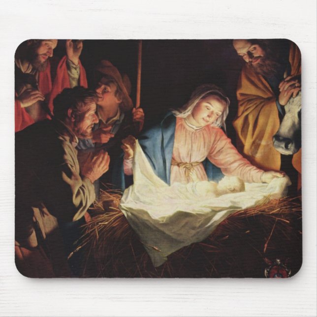 Nativity Scene Mouse Mat (Front)