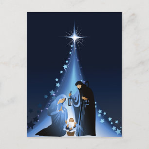 Nativity scene postcard