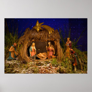 Nativity scene poster