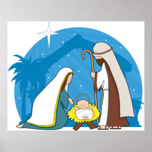Nativity Scene Poster