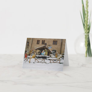 Nativity Scene Religious Christmas Holiday Card