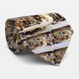 Nativity Scene Setup for Christmas Tie