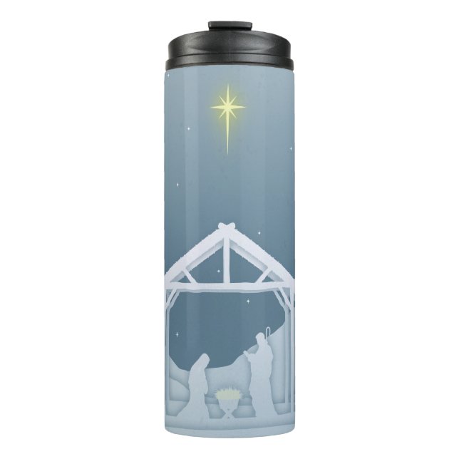 Nativity Scene Thermal Tumbler (Front)