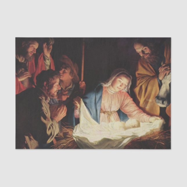 Nativity Scene Tissue Paper (Front)