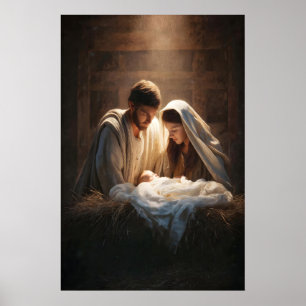 Nativity Scene Wall Art Nativity Art Jesus Artwork
