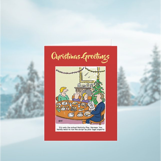 Nativity Script Legal Christmas Card with QR Code (Creator Uploaded)