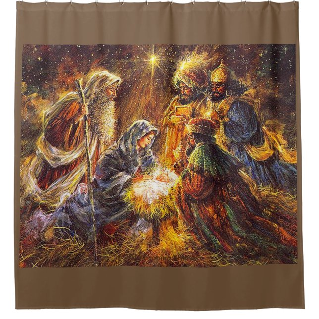 NATIVITY SHOWER CURTAIN #3 (Front)