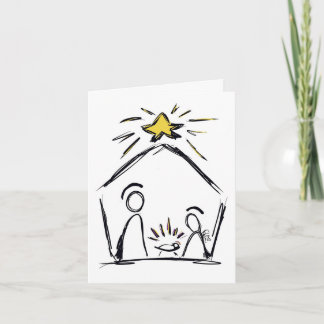 Nativity Star Greeting Card