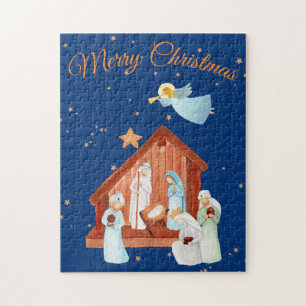Nativity & Stars Christmas Jigsaw Puzzle