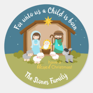 Nativity Stickers (Christmas Holy Family)