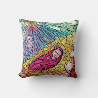 Nativity story Manger Baby Jesus Stained glass Cushion