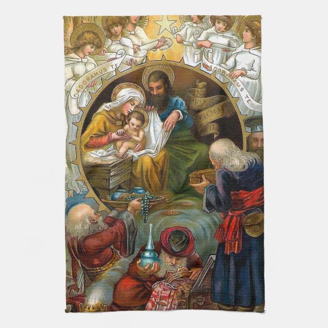 Nativity Tea Towel (Vertical)