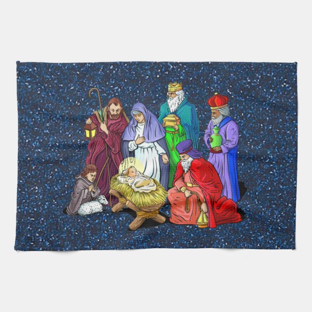 nativity tea towel (Horizontal)