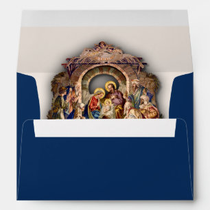Nativity They Followed A Star Merry Christmas Card Envelope