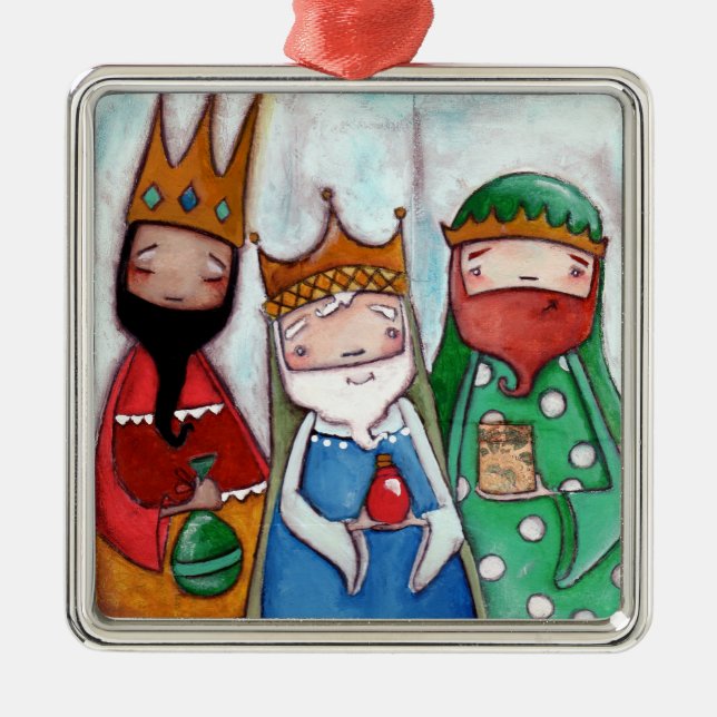 Nativity Three Kings - Premium Ornament (Front)