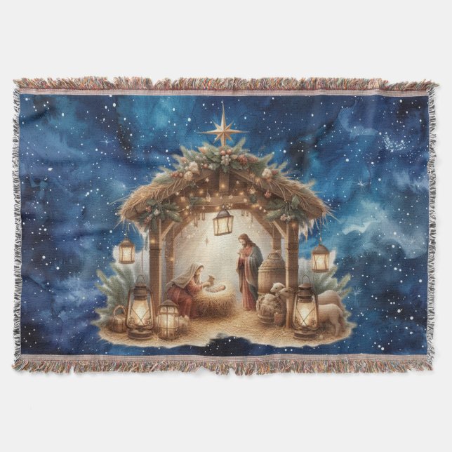Nativity Throw Blanket (Front)