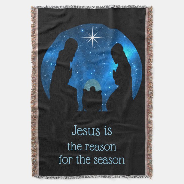 Nativity  throw blanket (Front Vertical)